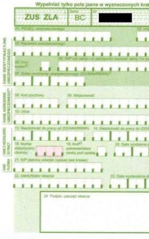 Ostatni rok papierowych zwolnień L4